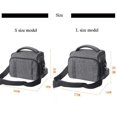 thumbnail image 3 of Bolsa para cámara DSLR con correa para el hombro para Canon Nikon Sony Fujifilm Olympus Panasonic, bolsa para cámara (para 1 cámara + 2 lentes + accesorios) ER, 3 of 4