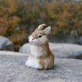 thumbnail image 3 of Mini Realistic Plush Rabbits Kids Toys Decorations Birthday Gift Lifelike Artificial Animal pocket Bunny Plush Toys Model, 3 of 5