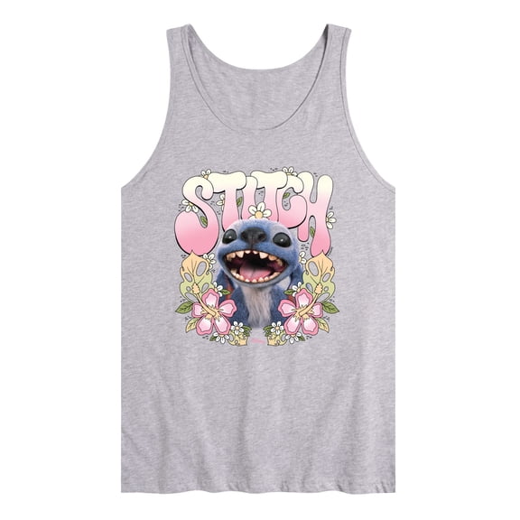 Lilo & Stitch - Stitch Floral Frame Graphic Tank Top