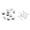 Silver, variant on yuksok 10 Sets Metal Hooks and Bars Hook & Eye Closures for Trousers Skirts