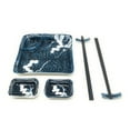 thumbnail image 2 of TJ Global Ceramic Square Shape Japanese Sushi for 2 Set, One Plate, Two Chopstick Holders, Two Pairs of Chopsticks, and Two Soy Sauce Dishes, Glazed (#1), 2 of 7