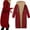 Red coat for women, variant on Usmixi Sweatshirt Coat for Women Winter Plush Lined Overcoat for Women Fashion Loose Zip up Drawstring Hooded Sweatshirt Long Coat Casual Solid Long Sleeve Fuzzy Fleece Outwear Weekly