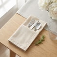 thumbnail image 4 of Unique Bargains 6Pcs Cotton Reusable Events Cloth Napkins Light Gray 17x17inch, 4 of 6