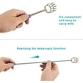 thumbnail image 4 of Stainless Steel Back Scratcher, 【4 Piece】High Quality Scratcher With Soft Rubber Grip, Extendable Shaft, Metal And Telescopic Back Scratcher For Head And Back Relief, 4 of 5