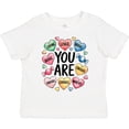 thumbnail image 3 of Inktastic Colorful Encouragement You Are Strong Loved Brave Enough Capable Worthy Boys or Girls Toddler T-Shirt, 3 of 5