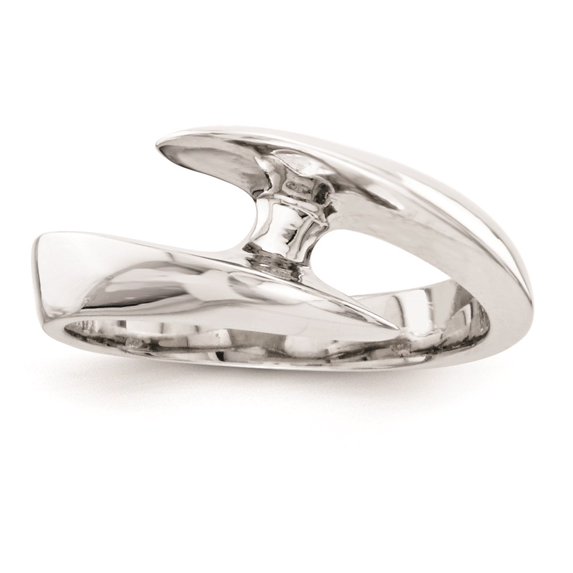 Solid 14k White Gold Diamond Solitaire Engagement ring Size 5 (.5 cttw.)