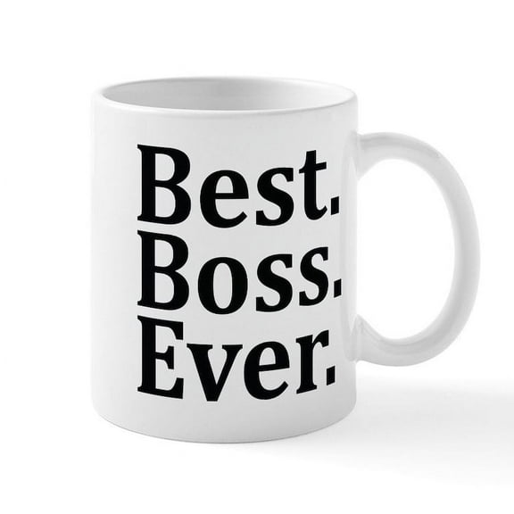 CafePress - Best Boss Ever. Mugs - 11 oz Ceramic Mug - Novelty Coffee Tea Cup