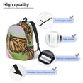 thumbnail image 3 of Easygdp A monarch butterfly Mochila de Lona Resistente para Laptop, Compatible con Laptops de 15 a 17 pulgadas, Ideal para Escuela, Trabajo y Viajes-Small, 3 of 5