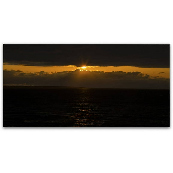 Trademark Fine Art "Cool Sunset" Canvas Art by Kurt Shaffer