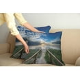 thumbnail image 2 of Ambesonne Beach Throw Pillow Cover 2 Pack, Pathway to Sea Swimming, 18", Multicolor, 2 of 7
