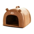 thumbnail image 3 of Flynix Lit pour Chat Maison Fermée Niche Robuste Anti-Effondrement Tapis en Peluche pour Petits Animaux, 3 of 10