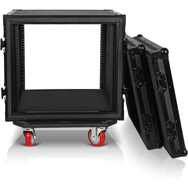 Seismic Audio SATAC12U 12 Space ATA Rack Case with 4 Inch Casters, 12U ...