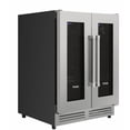 thumbnail image 3 of Thor Kitchen Twc2402 42 Bottle Dual Zone French Door Built-In Wine Cooler - Stainless, 3 of 5