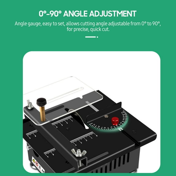 Electric 100W Multi Functional Table Saw Mini Desktop Electric Saw Cutter Speed And Angle Adjustable Liftable Blade 16MM Cutting Depth With Blade Flexible Shaft And More