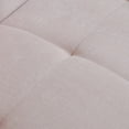 thumbnail image 3 of Chenille Fabric Pull-Out Sofa Bed,Sleeper Loveseat Couch With Adjustable Armrests-Pink, 3 of 3
