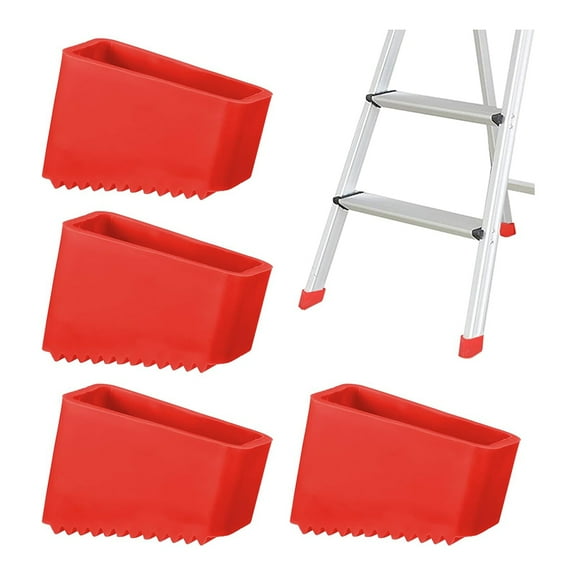 HOT 4pcs Step Ladder Feet Covers Versatile Leg Non-Skid Pads Rubber Foot Pad Insulating Sleeve