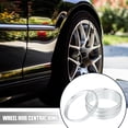 thumbnail image 2 of Unique Bargains 4 Pcs 73.1mm to 70.6mm Universal Car Hub Centric Rings Silver Tone, 2 of 6