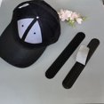 thumbnail image 4 of 100 Piezas Desechables Cap Liner Absorbe la Humedad Banda para el Sudor Visera Sombrero Adhesivo Absorbe el Sudor Tiras Cinta, Negro, 4 of 4