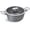 Blueberry Gray, variant on Ceramic Nonstick Stock Pot with Silicone Rim Glass Lid, 4.5/7QT Soup Pot Casserole, Cooking Pot, Induction Compatible, Dishwasher Safe, Ideal for Pasta & Stews, Coconut White