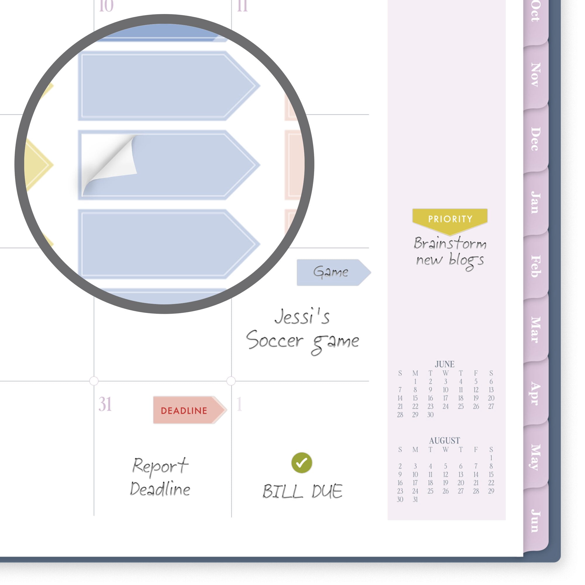 Cherrywood Lane for Mead Cambridge Academic 2026-2027 Weekly Monthly Planner