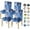 Abstract Blue, variant on Flower Chair Covers for Dining Room Set of 4, Dining Chairs Seat Cover,Kitchen Stretch Chair Covers,Seat Cover for Dining Chairs,Furniture Protector for Chairs Dining Room,Slipcover Chair Covers