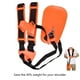 thumbnail image 2 of Correa recortadora perfecl arnés para Hombros doble comodidad universal ajustable color naranja negro, 2 of 8