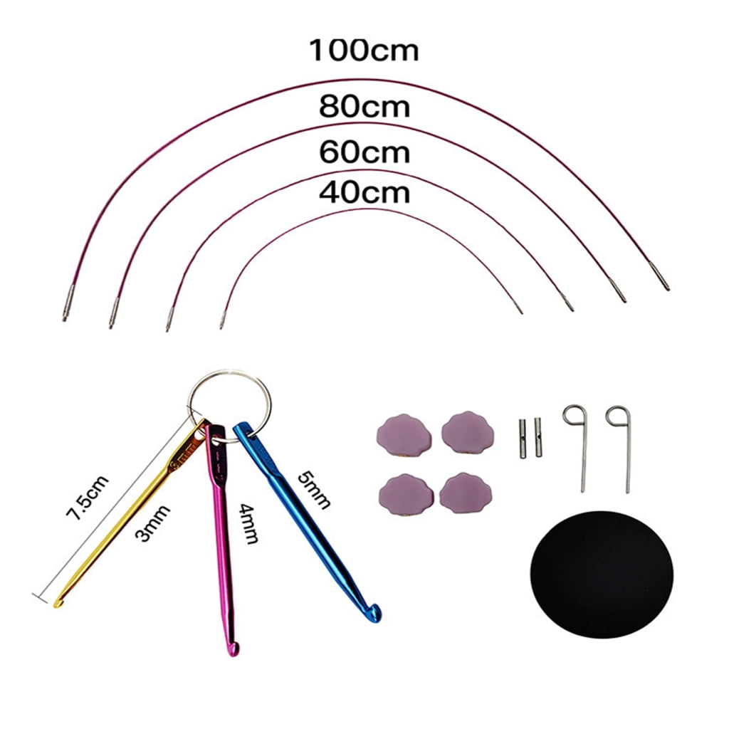 lanema Interchangeable Crochet Needle Circulars Knittings Needle Set for Crochet Lovers