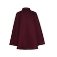 thumbnail image 4 of DxhmoneyHX Men's Halloween Short Cape Cloak Loose Lapel Collar Vintage Outerwear Fashion Costume for Festival Party, 4 of 8