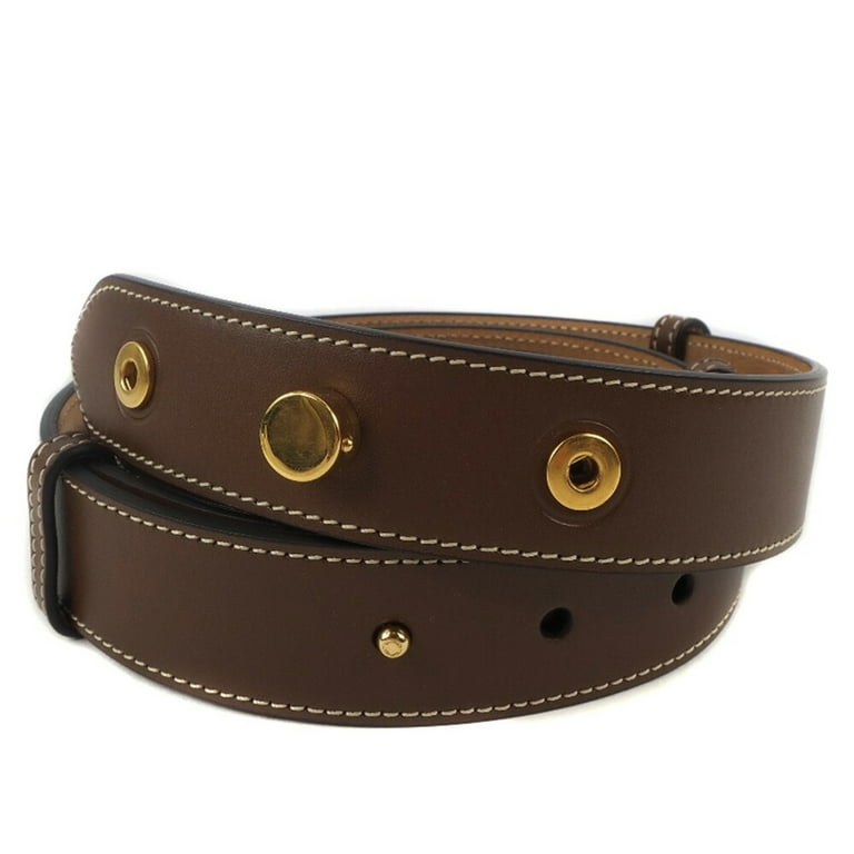 Burberry Logo Buckle Leather Belt In Brown