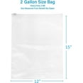 thumbnail image 7 of GPI Heavy-Duty Plastic Slider Zip Bags Food Storage Sandwich Bag, 12" x 15", Pack of 100, 7 of 7