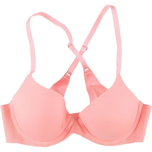 American Eagle Womens Racerback Demis Bra, Pink, 34B