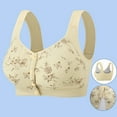 thumbnail image 2 of Lenpel Women's Plus Size Bras Wireless Full Coverage Support Front Closure Bralettes for Seniors Comfortable Bras, 2 of 5
