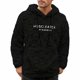 thumbnail image 3 of Ceisia Men's Oversize Hooded Checkered Plush Letter-Printed Polyester Sweatshirt Gift, 3 of 9