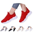 thumbnail image 5 of TIREOW Women’s Fashion Athletic Running Slip-on Sneakers - Breathable Mesh Lace - Up Shoes with White Soft Sole and Stylish Accents​ Tennis Sneakers, 5 of 8