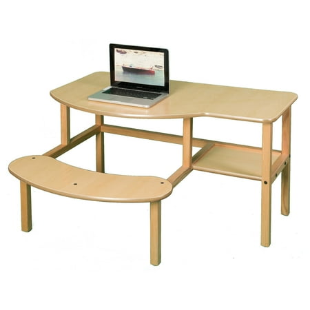 Wild Zoo Grade School Buddy Computer Desk - Maple