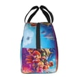 thumbnail image 4 of Lsque Mario Print Insulated Lunch Bag with Thick Aluminum Foil Lunch Tote Bag with Front Pocket for Men and Women, Ideal for Work, School, Picnics, and Travel, 4 of 8