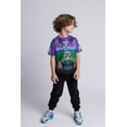 thumbnail image 2 of Monster Jam Grave Digger Mesh T-Shirt and French Terry Jogger Pants Outfit Set Toddler to Big Kid, 2 of 5