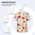 thumbnail image 4 of Daiia Daisy and Ladybug Mens Baseball Jersey Button Down Shirts Short Sleeve Sports Uniforms-3X-Large, 4 of 9