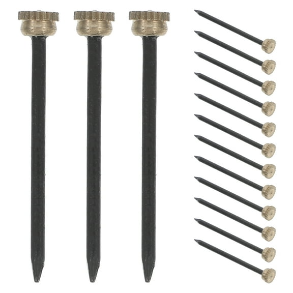 OUNONA Sturdy Decorative Nails for Hanging Picture Frames Made of Iron and Copper 50pcs 0.5in