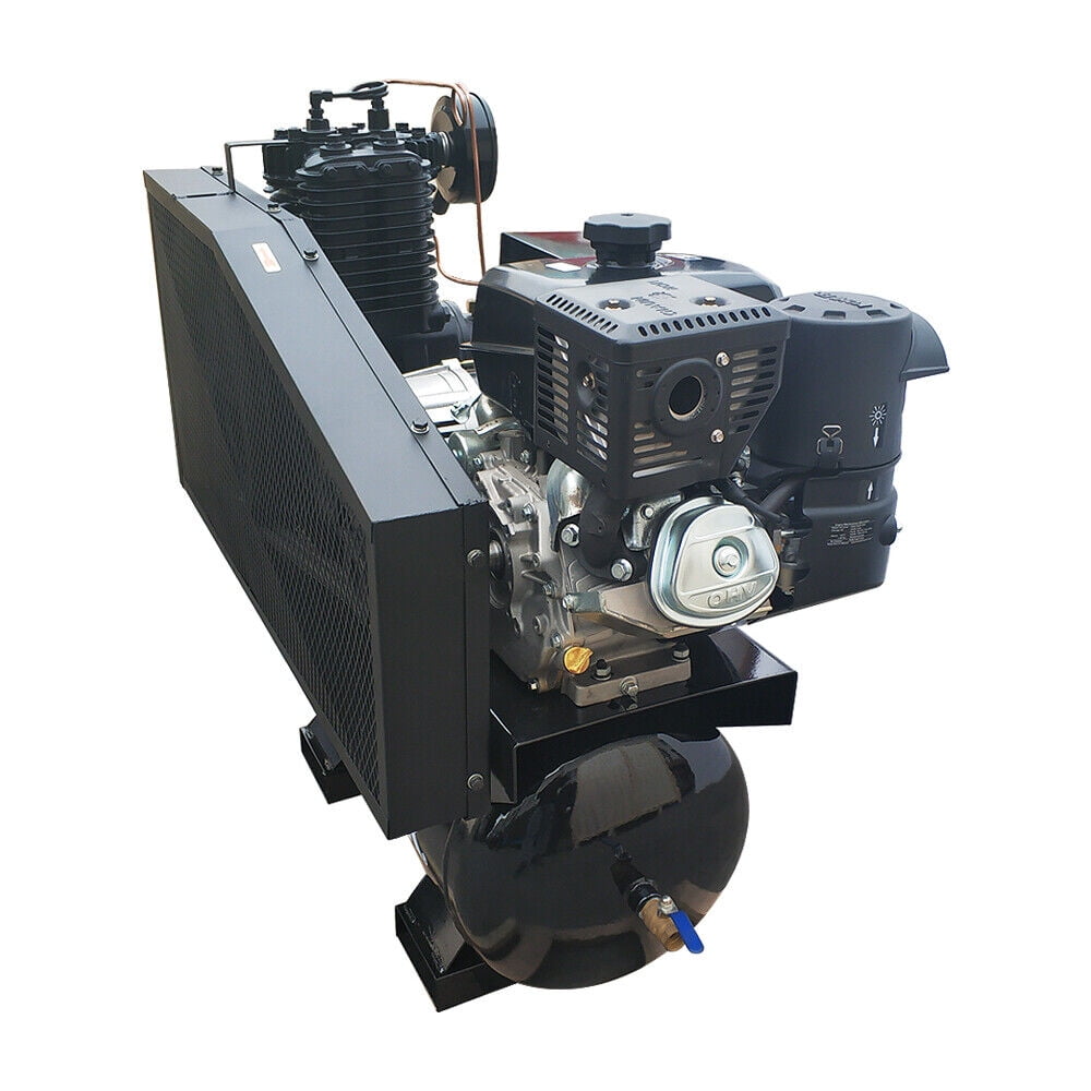 HPDAVV 15HP Gas Driven 30Gal ASME Tank Air Compressor 19cfm 180psi Welder & Generator