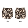 thumbnail image 3 of Yiaed Pug Print Women's Running Shorts with Liner 3 Zipper Pockets Elastic Workout Athletic Gym Yoga Shorts-XX-Large, 3 of 7