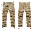 thumbnail image 4 of Clothing Men's Cargo Pants,Men's Cargo Pants Cargo Trousers Hiking Pants 8 Pocket Plain Comfort Breathable Outdoor Daily Going Out Cotton Fashion Casual Pants, 4 of 8
