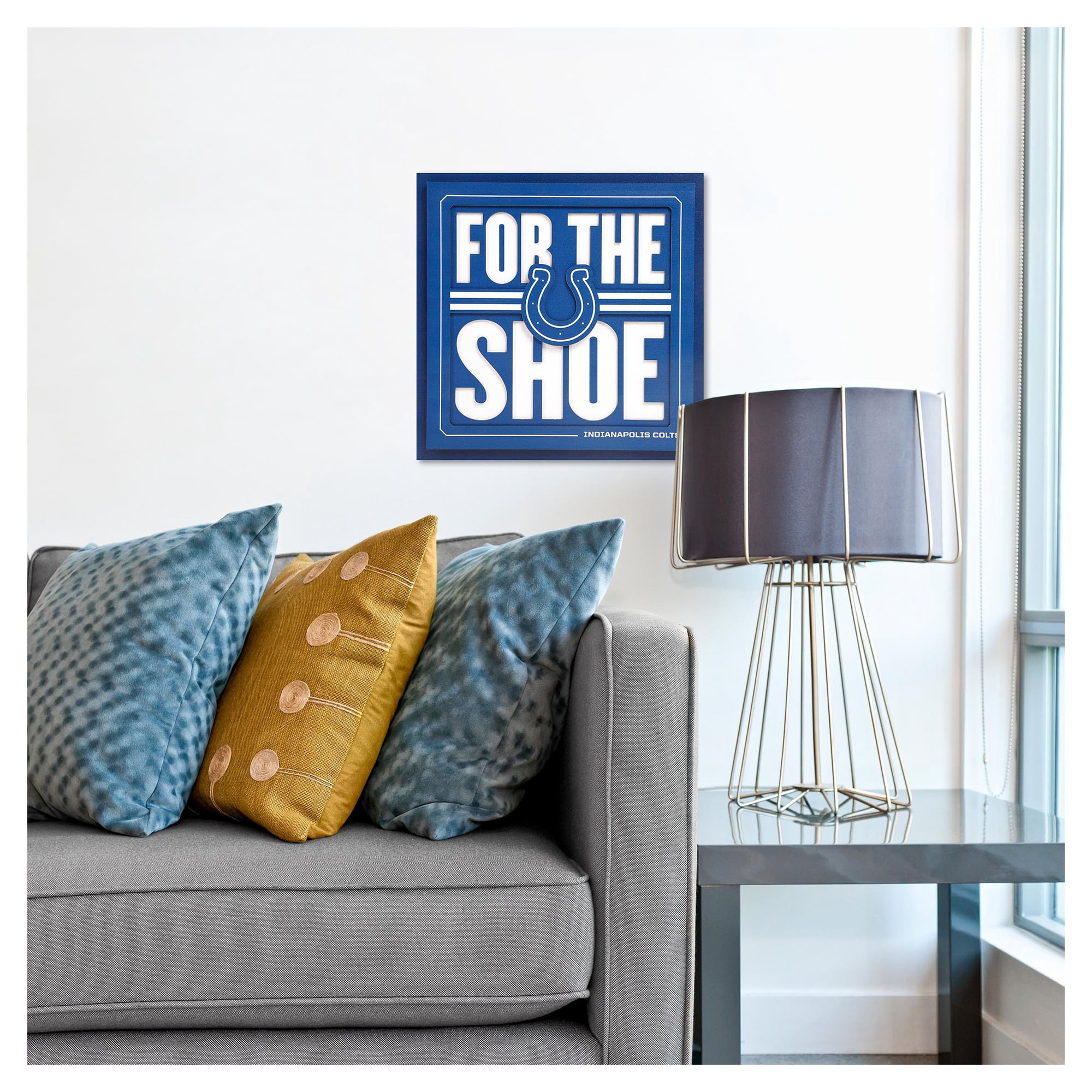 IDNA Indianapolis Colts 12" x 12" Slogan Series 3D Wall Art