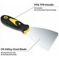thumbnail image 3 of Cuchillo para yeso, espátulas de acero inoxidable, espátula para bricolaje, espátula para masilla, espátula para yeso - 4 piezas, 3 of 5
