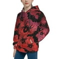 thumbnail image 2 of Daiia Bats And Spiders for Boys Fashion Hoodies & Sweatshirts with Kangaroo Pocket,Hooded Sweatshirt for Kid, Breathable& Moisture Wicking-Large, 2 of 6