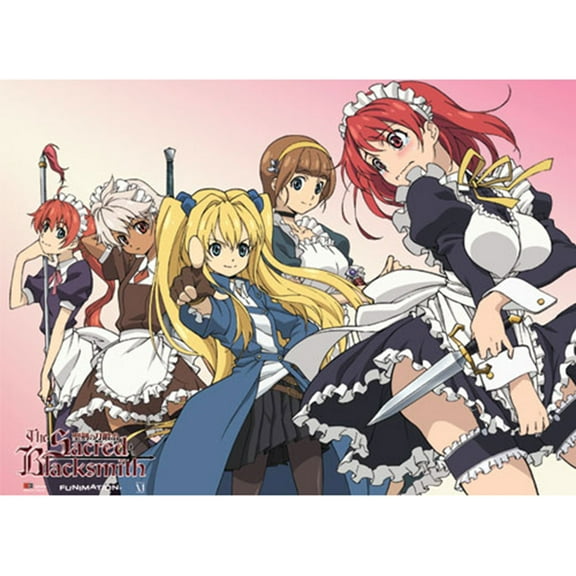 Lucky Star Girl Group Wall Scroll