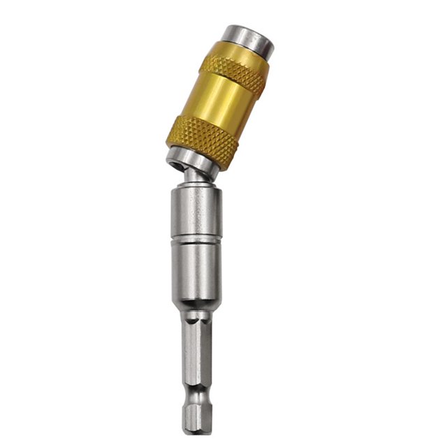 Eigraketly Varilla de extensión de broca electrochapa portátil autoblocante anticorrosivo anodizado giratorio Hexagonal extensor de liberación rápida Herramientas eléctricas amarillo plata Eigraketly TO010208-02B