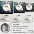 thumbnail image 4 of Designart "Gold And Blue Vortex Potteries" abstract spirals Square Mirror For Wall Decor - Large Gold Square Mirror Printed Wall Decor - Modern Square Living Room Mirror, 4 of 5