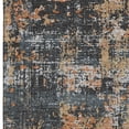 thumbnail image 4 of HomeRoots 679104 5 x 8 ft. Charcoal Copper & Gray Abstract Washable Machine Made Rectangle Area Rug with UV Protection, 4 of 9
