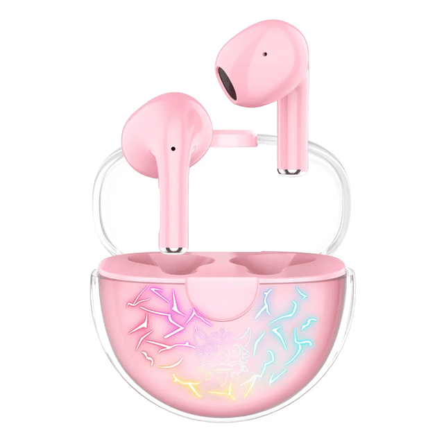 Audífonos Inalambricos Bluetooth Cancelacion De Ruido Color Rosa